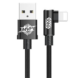 Кабель Baseus MVP Elbow Type Cable USB For IP 1.5A 2M (CALMVP-A01) - фото 10376