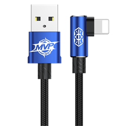Кабель Baseus MVP Elbow Type Cable USB For IP 1.5A 2M (CALMVP-A03) - фото 10378