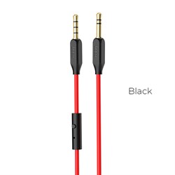 AUX кабель Hoco UPA12 AUX audio cable (with mic) (black) - фото 11159