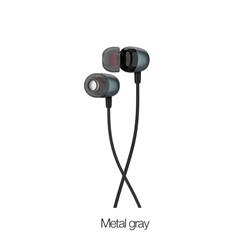 Универсальные наушники с микрофоном Hoco M31 Delighted sound (Металлический серый) - фото 11224