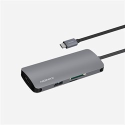 MOMAX One Link 7-in-1 Type-C Hub DHC8D - фото 11742