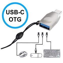 Адаптер Hoco UA9 USB - Type-C OTG - фото 13089