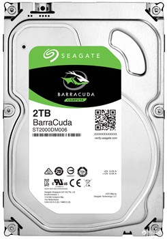 Внутренний жесткий диск HDD  Seagate  2TB  BarraCuda, SATA-III, 7200 RPM, 256 Mb, 3.5'' - фото 14180