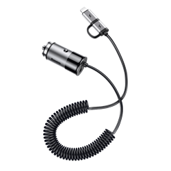 Автомобильное зарядное устройство Baseus Enjoy Together 2-in-1 Car Charger (CCALL-EL0G)