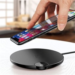 Беспроводная зарядка Baseus Digtal LED Display Wireless Charger (WXSX-01) - фото 15806