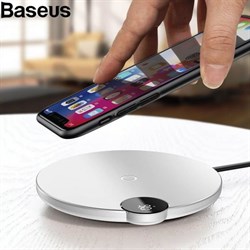 Беспроводная зарядка Baseus Digtal LED Display Wireless Charger (WXSX-02) - фото 15807