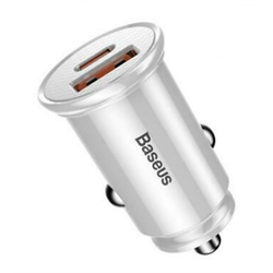 Автомобильное зарядное устройство Baseus Circular Plastic A+C 30W PPS Car Charger (CCALL-YS02)