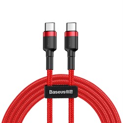 Кабель Baseus Cafule Series Type-C PD2.0 60W Flash charge Cable (20V 3A) 2M (CATKLF-H09) - фото 19384