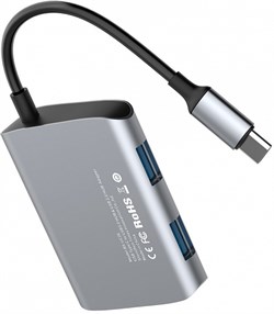 Хаб Baseus Enjoyment series Type-C to 2 x USB 2.0+USB 3.0 HUB Adapter (CATSX-A0G) - фото 19609