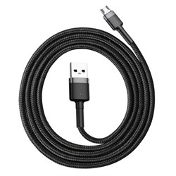 Кабель Baseus Cafule Cable USB For Micro 2.4A 1M (CAMKLF-BG1) - фото 19860