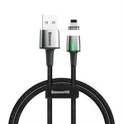 Кабель Baseus Zinc Magnetic Cable for iP 2.4A 1M (CALXC-A01) - фото 20415