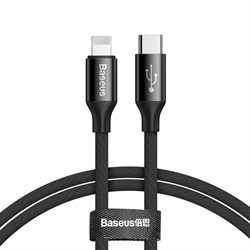 Кабель Baseus Yiven Series Type-C to iP Cable 2A 1m (CATLYW-C01) Черный - фото 21132