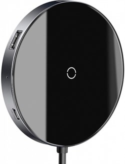 Хаб Baseus Circular Mirror Wireless Charger USB-C (WXJMY-A0G) - фото 21511