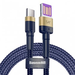 Кабель Baseus Cafule HW Quick Charging Data cable USB Double-sided Blind Interpolation For Type-C 40W 1M (CATKLF-PV3) - фото 22172