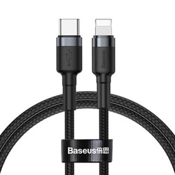 Кабель Baseus Cafule Cable Type-C to iP PD 18W (CATLKLF-G1) - фото 23665