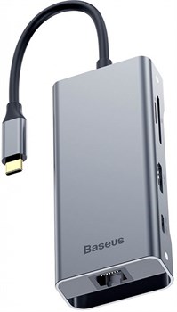 USB-концентратор Baseus Multi-functional HUB, разъемов: 5 (CATXF-0G) - фото 23789