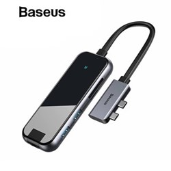 Хаб Baseus Type-C Multifunctional HUB Adapter 8-in-1 (CAHUB-FZ0G) - фото 33433