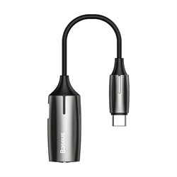 Переходник Baseus  2-in-1 Type-C Male to Type-C & 3.5mm Female Adapter L60S (CATL60S-0A) - фото 33819