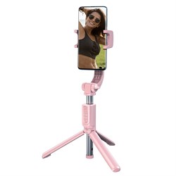 Селфи-палка Baseus Lovely Uniaxial Bluetooth Folding Stand Selfie Stabilizer (SULH-04) - фото 35051