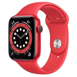Часы Apple Watch 6 (Корпус из алюминия цвета (PRODUCT)RED - Спортивный ремешок) - фото 35346