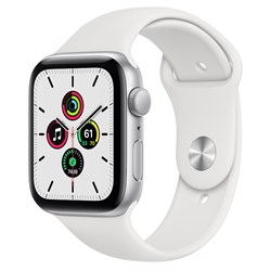 Часы Apple Watch SE (Корпус из алюминия серебристого цвета - Спортивный ремешок) - фото 35373