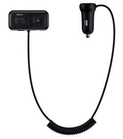 FM-трансмиттер Baseus T typed S-16 wireless MP3 car charger (CCTM-E01) - фото 37117