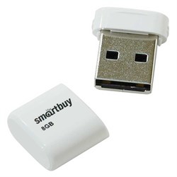 Флеш-накопитель USB  8GB  Smart Buy  Lara  белый - фото 9445