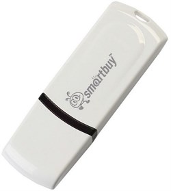 Флеш-накопитель USB  8GB  Smart Buy  Paean  белый - фото 9448