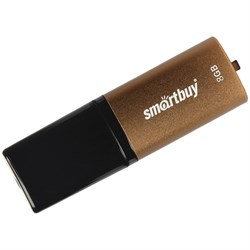 Флеш-накопитель USB  8GB  Smart Buy  X-Cut  коричневый - фото 9458