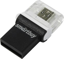 Флеш-накопитель USB  64GB  Smart Buy  Poko  OTG  чёрный - фото 9528