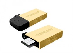 Флеш-накопитель USB  32GB  Transcend  JetFlash 380  золото  (USB+microUSB)  for Android smartphones - фото 9601