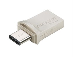 Флеш-накопитель USB  3.1  16GB  Transcend  JetFlash 890S OTG  водонепроницаемая  серебро металл - фото 9630