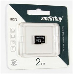 Карта памяти MicroSD  2GB  Smart Buy без адаптера - фото 9677