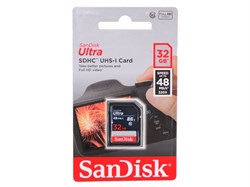 Карта памяти SDHC  32GB  SanDisk Class 10 Ultra UHS-I (48 Mb/s) - фото 9786