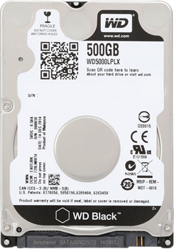 Внутренний жесткий диск HDD  WD   500GB, SATA-III, 7200 RPM, 32 Mb, 2.5'', чёрный - фото 9864
