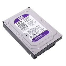 Внутренний жесткий диск HDD  WD  1TB  IntelliPower, SATA-III, 5400 RPM, 64 Mb, 3.5'', DV, пурпурный - фото 9884