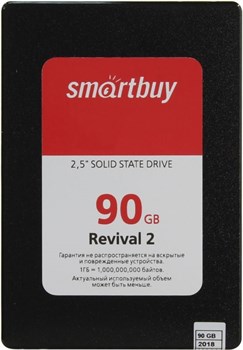 Твердотельный внутренний диск SSD  Smart Buy   90GB  Revival 2, SATA-III, R/W - 550/450 MB/s, 2.5", PS3111-S11, TLC - фото 9901