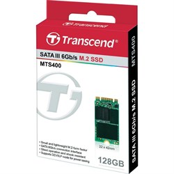 Твердотельный внутренний диск SSD  Transcend  128GB  MTS400S, SATA-III R/W - 460/560 MB/s, (M.2), 2242, MLC - фото 9945