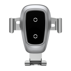 Автомобильный держатель с беспроводной зарядкой Baseus Metal Gravity Car Mount (Air Outlet Version) (WXYL-B0S)