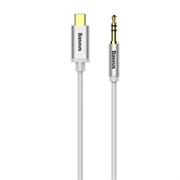 AUX кабель Baseus Yiven Type-C male To 3.5 male Audio Cable M01, Серебро (CAM01-02)