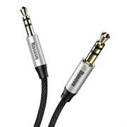 AUX кабель Baseus Yiven Audio Cable M30 1.5M, Серебро+черный (CAM30-CS1)