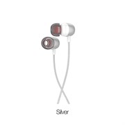 Универсальные наушники с микрофоном Hoco M31 Delighted sound (Серебро)