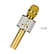 Bluetooth караоке микрофон Hoco BK3 Cool sound (Золото)