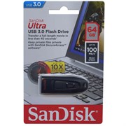 Флеш-накопитель USB 3.0  64GB  SanDisk  Ultra  чёрный