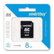 Карта памяти SDHC  8GB  Smart Buy Class 10