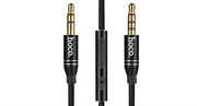 Кабель HOCO UPA05 Yueyin AUX cable (С микрофоном и регулировкой громкости)