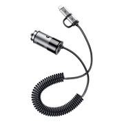 Автомобильное зарядное устройство Baseus Enjoy Together 2-in-1 Car Charger (CCALL-EL0G)