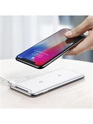 Беспроводная зарядка Baseus Three-coil Pad (With desktop holder) (WXHSD-B02)