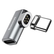 Переходник Baseus Mini Magnetic Type-C Elbow Adapter Converter 4.3A (CATCX-0G)