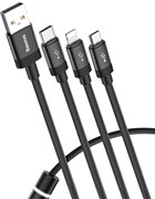Кабель Baseus Data Faction 3-in-1 Cable 1,2m 3.5A  (CAMLT-PY01)